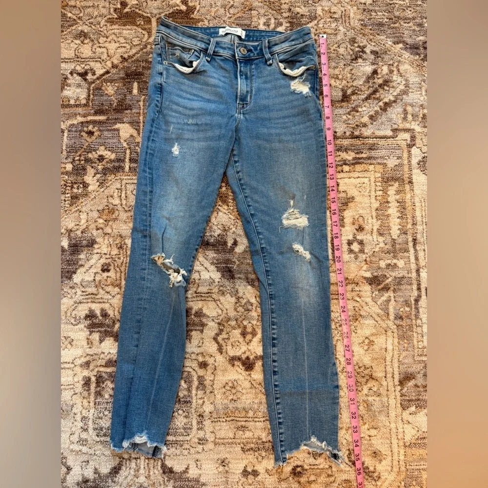 Abercrombie Mid Rise Super Skinny Ankle Jeans - Picture 1 of 3